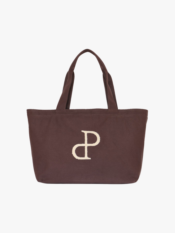 Vilma Tote Bag Medium - Dark Brown/Mini Logo